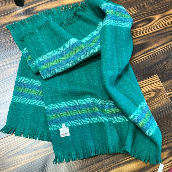 VTG Avoca Handweavers 100% Wool Made In Ireland Throw 50 x 34 - Picture 1 of 6